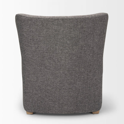 Mercana - Dunstan Accent Chair Upholstered Gray Twill Fabric and Medium Brown Wood Feet - 70429 view 8