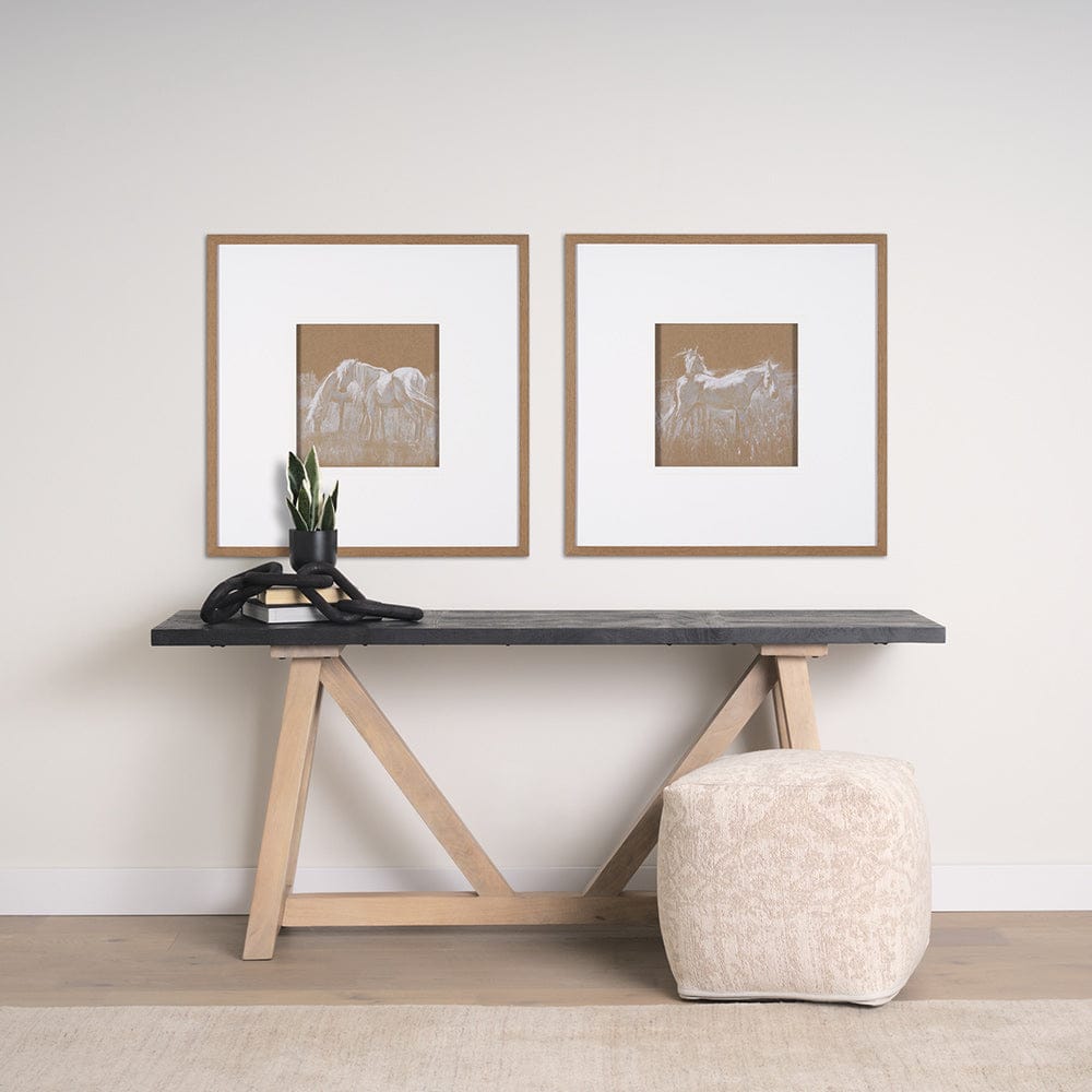 Mercana - Duo II Horses by Mercana Studio a Framed Art Print Matted under Glass - 15668 view 8