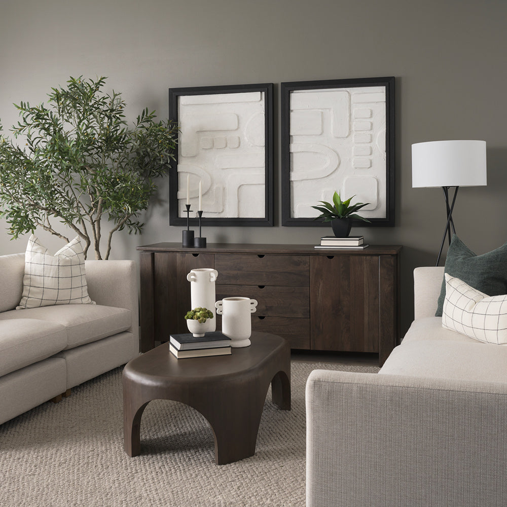 Mercana - Dylan Tall Textured Off White w/ Handles Ceramic Vase - 70970 view 9