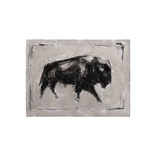 Mercana - Dynamic Bison I by Ethan Harper a Hand Embellished Textured Canvas - 101537-S view 1