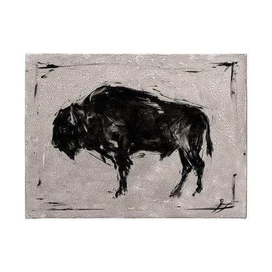 Mercana - Dynamic Bison II by Ethan Harper a Hand Embellished Textured Canvas - 101538-L view 1