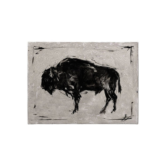 Mercana - Dynamic Bison II by Ethan Harper a Hand Embellished Textured Canvas - 101538-S view 1