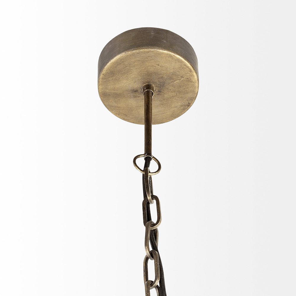 Mercana - Dyson I 18x18 Black Metal Triangular Orb Pendant Light - 67955_CLOSEOUT view 4