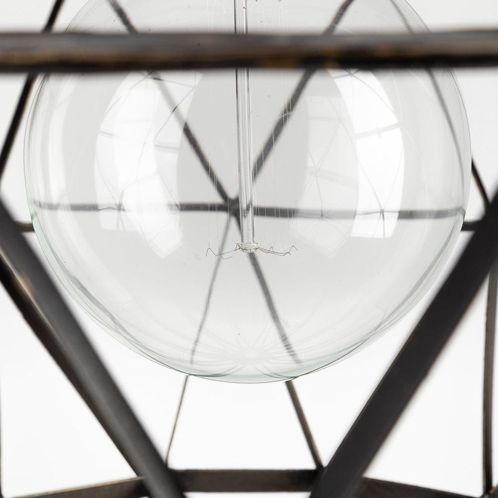 Mercana - Dyson I 18x18 Black Metal Triangular Orb Pendant Light - 67955_CLOSEOUT view 6