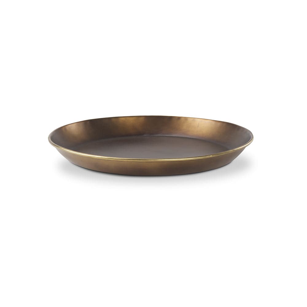 Mercana - Eagan 20.0L x 20.0W x 1.8H Brass Aluminium Tray Medium - 69950 view 1