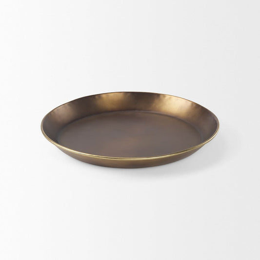 Mercana - Eagan 20.0L x 20.0W x 1.8H Brass Aluminium Tray Medium - 69950 view 2