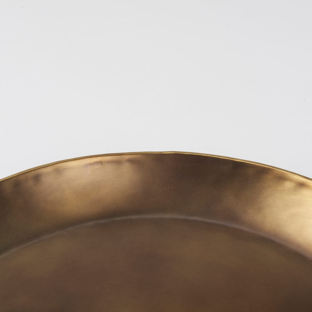Mercana - Eagan 20.0L x 20.0W x 1.8H Brass Aluminium Tray Medium - 69950 view 4
