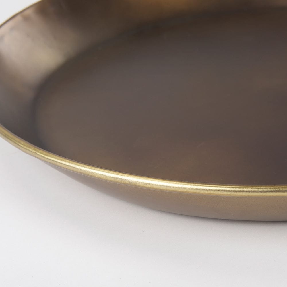 Mercana - Eagan 20.0L x 20.0W x 1.8H Brass Aluminium Tray Medium - 69950 view 5