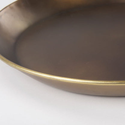 Mercana - Eagan 20.0L x 20.0W x 1.8H Brass Aluminium Tray Medium - 69950 view 5