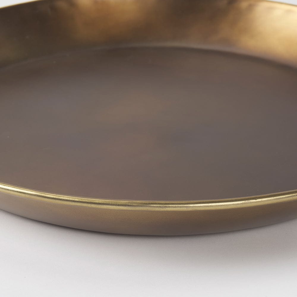 Mercana - Eagan 20.0L x 20.0W x 1.8H Brass Aluminium Tray Medium - 69950 view 6