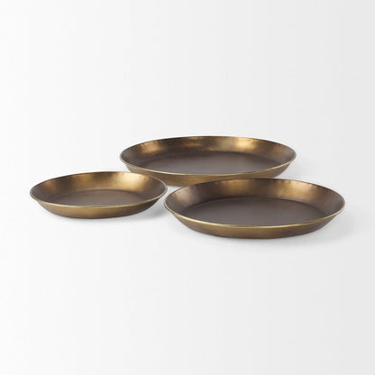 Mercana - Eagan 20.0L x 20.0W x 1.8H Brass Aluminium Tray Medium - 69950 view 7
