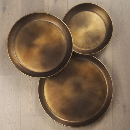 Mercana - Eagan 20.0L x 20.0W x 1.8H Brass Aluminium Tray Medium - 69950 view 10