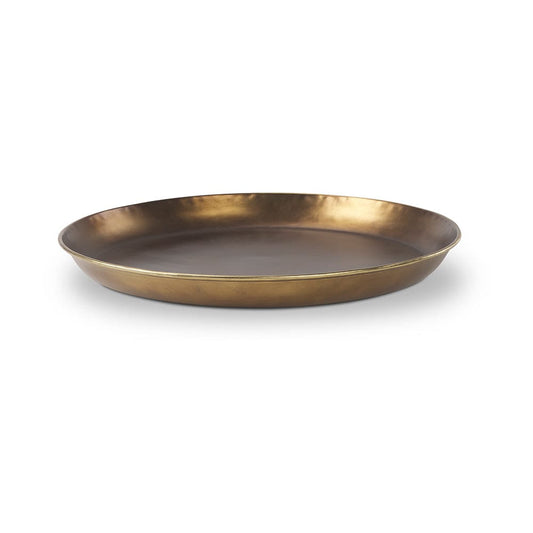 Mercana - Eagan 24.0L x 24.0W x 2.0H Brass Aluminium Tray Large - 69951 view 1