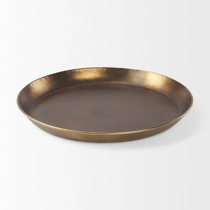 Mercana - Eagan 24.0L x 24.0W x 2.0H Brass Aluminium Tray Large - 69951 view 2