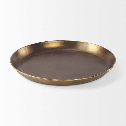 Mercana - Eagan 24.0L x 24.0W x 2.0H Brass Aluminium Tray Large - 69951 view 2
