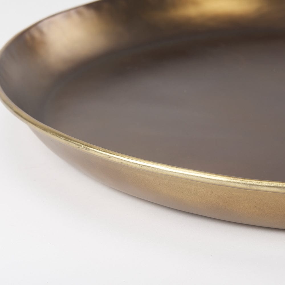 Mercana - Eagan 24.0L x 24.0W x 2.0H Brass Aluminium Tray Large - 69951 view 5