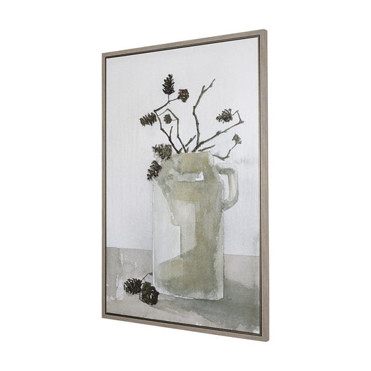 Mercana - Earthenware by Mercana Studio a Hand Embellished Textured Framed Canvas - 102386-FL view 2