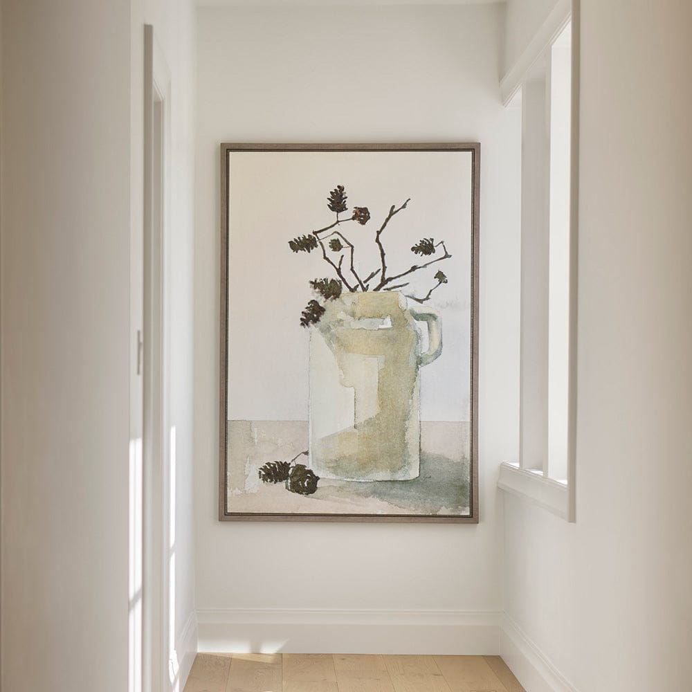 Mercana - Earthenware by Mercana Studio a Hand Embellished Textured Framed Canvas - 102386-FL view 8