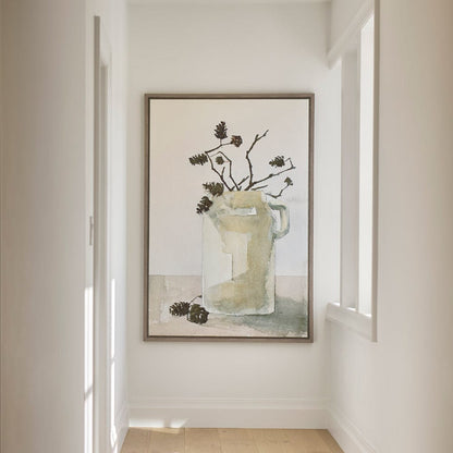 Mercana - Earthenware by Mercana Studio a Hand Embellished Textured Framed Canvas - 102386-FL view 8