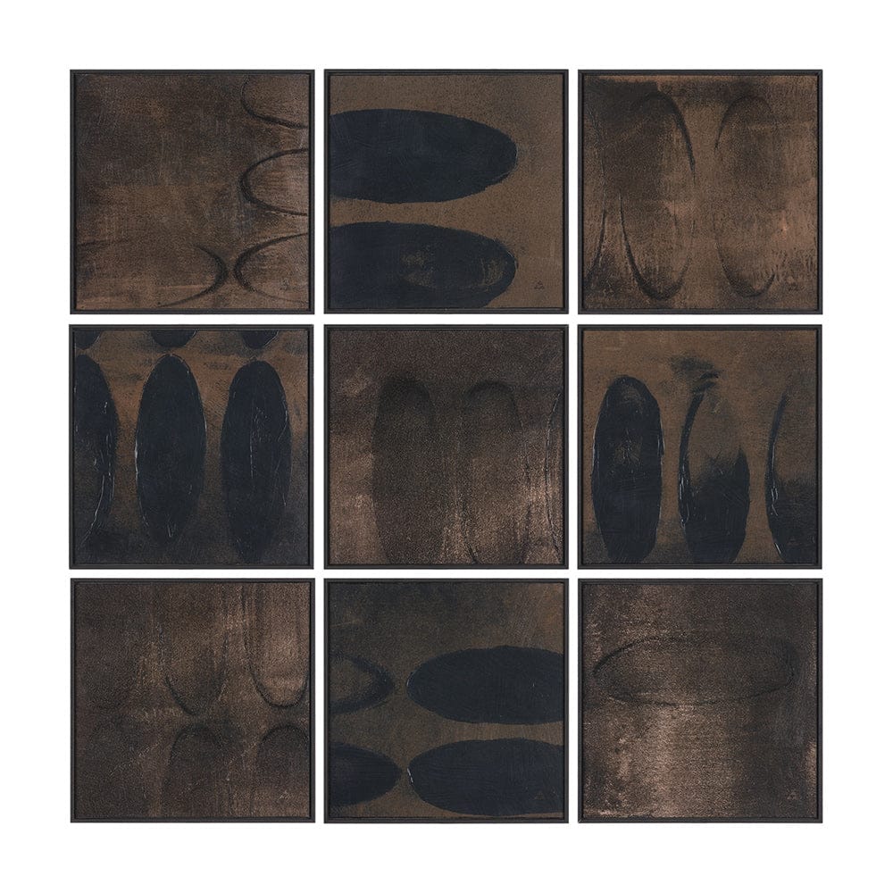 Mercana - Earthly Echoes Set of 9 by Mercana Studio a Hand Embellished Framed Art Print - 15775 view 1