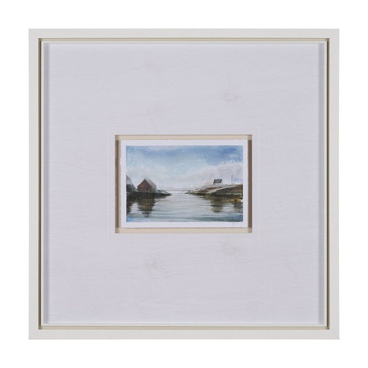 Mercana - East Coast View I by Mercana Studio a Hand Embellished Framed Art Print Matted under Glass - 15603 view 1