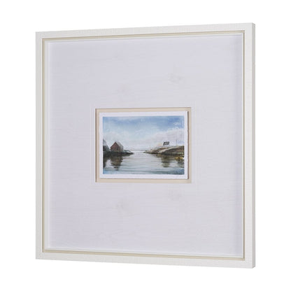 Mercana - East Coast View I by Mercana Studio a Hand Embellished Framed Art Print Matted under Glass - 15603 view 2