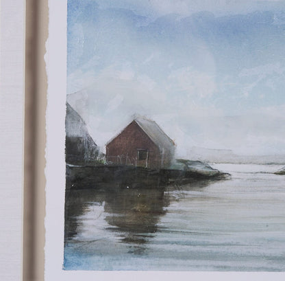 Mercana - East Coast View I by Mercana Studio a Hand Embellished Framed Art Print Matted under Glass - 15603 view 6