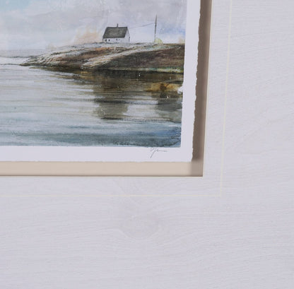 Mercana - East Coast View I by Mercana Studio a Hand Embellished Framed Art Print Matted under Glass - 15603 view 7