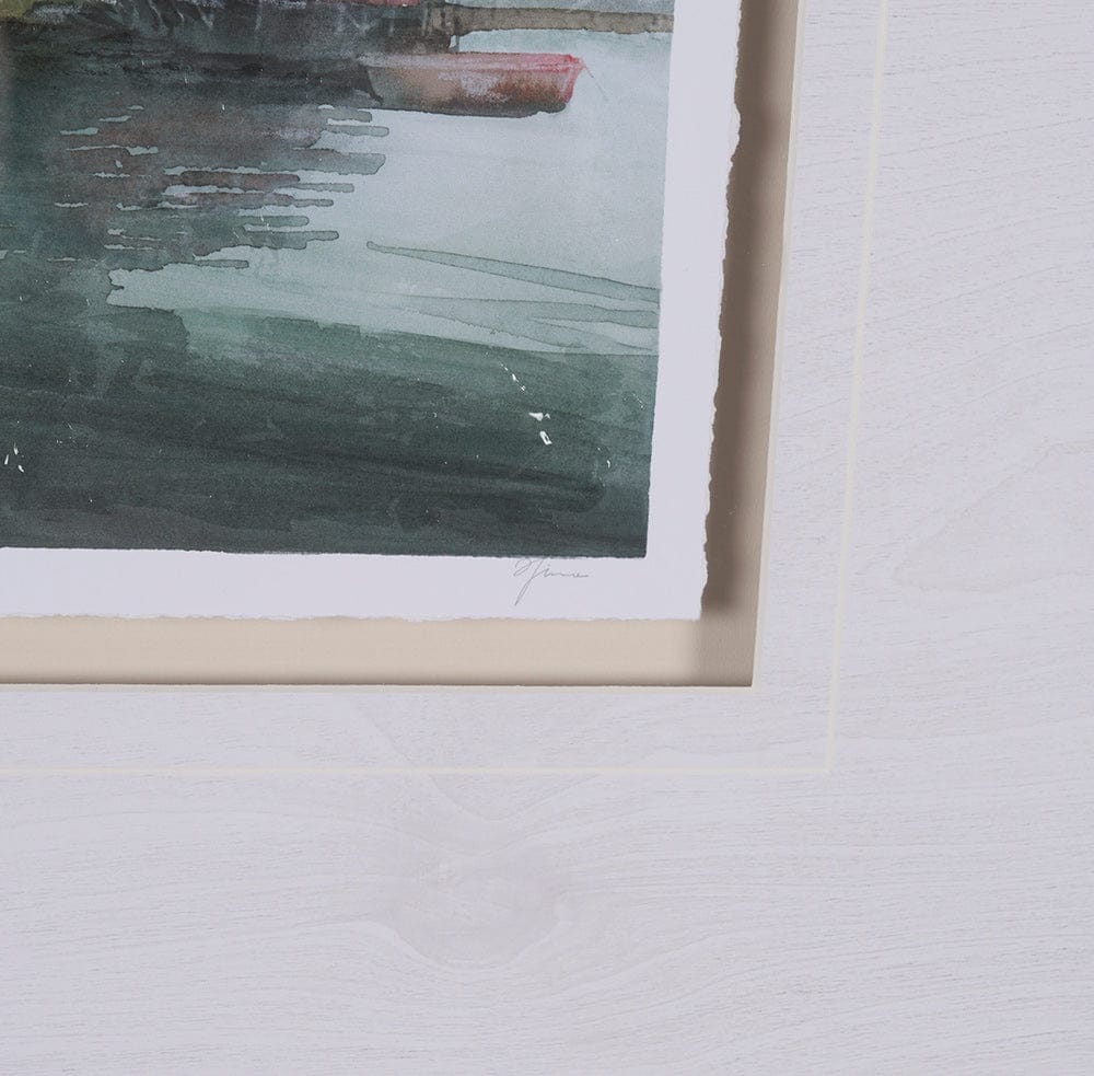 Mercana - East Coast View II by Mercana Studio a Hand Embellished Framed Art Print Matted under Glass - 15604 view 6