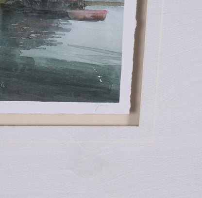 Mercana - East Coast View II by Mercana Studio a Hand Embellished Framed Art Print Matted under Glass - 15604 view 6