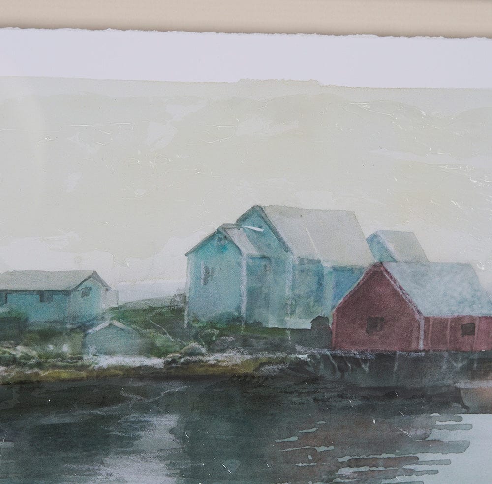 Mercana - East Coast View II by Mercana Studio a Hand Embellished Framed Art Print Matted under Glass - 15604 view 7