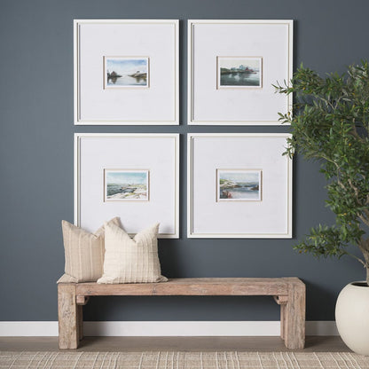 Mercana - East Coast View II by Mercana Studio a Hand Embellished Framed Art Print Matted under Glass - 15604 view 8