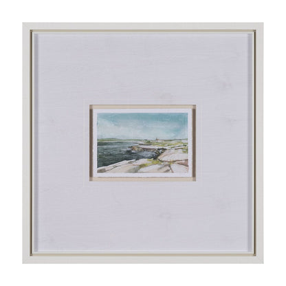 Mercana - East Coast View III by Mercana Studio a Hand Embellished Framed Art Print Matted under Glass - 15605 view 1
