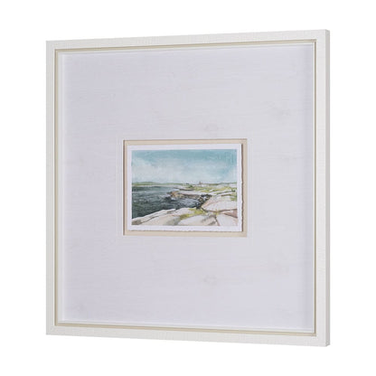 Mercana - East Coast View III by Mercana Studio a Hand Embellished Framed Art Print Matted under Glass - 15605 view 2
