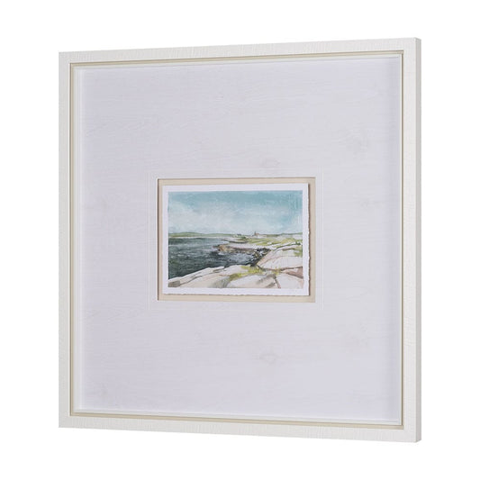 Mercana - East Coast View III by Mercana Studio a Hand Embellished Framed Art Print Matted under Glass - 15605 view 2