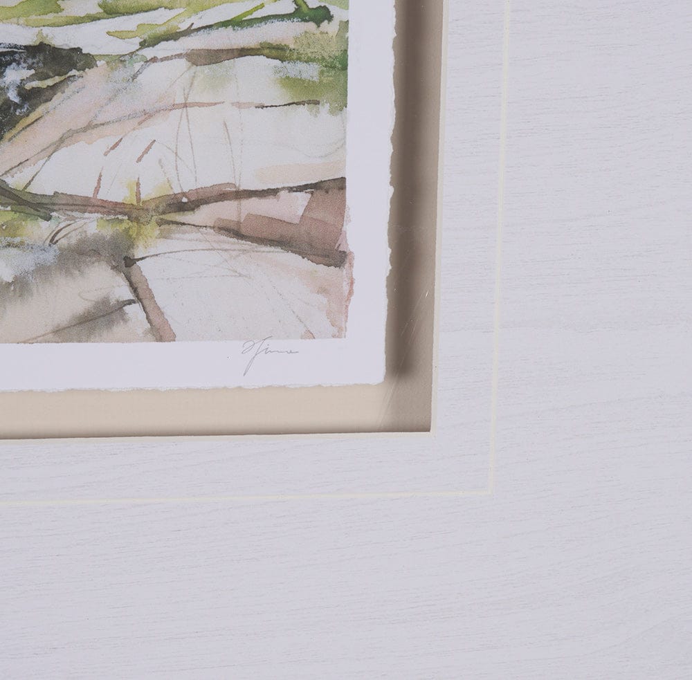 Mercana - East Coast View III by Mercana Studio a Hand Embellished Framed Art Print Matted under Glass - 15605 view 6