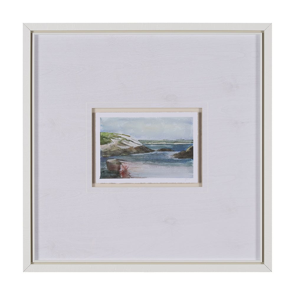 Mercana - East Coast View IV by Mercana Studio a Hand Embellished Framed Art Print Matted under Glass - 15606 view 1
