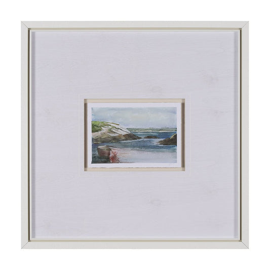 Mercana - East Coast View IV by Mercana Studio a Hand Embellished Framed Art Print Matted under Glass - 15606 view 1