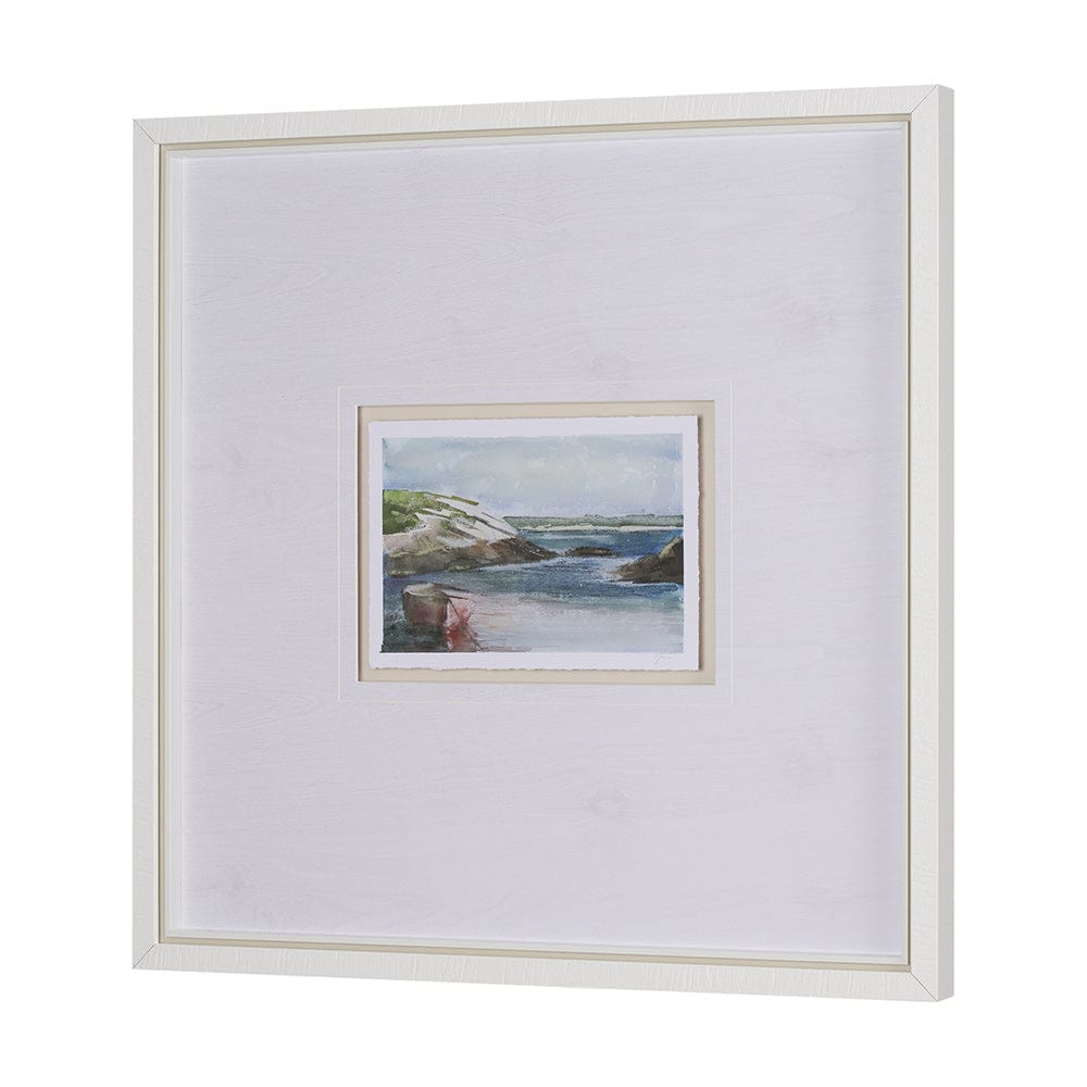 Mercana - East Coast View IV by Mercana Studio a Hand Embellished Framed Art Print Matted under Glass - 15606 view 2