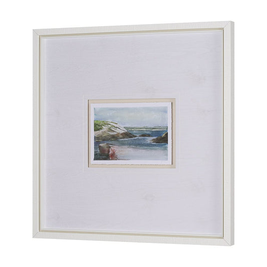 Mercana - East Coast View IV by Mercana Studio a Hand Embellished Framed Art Print Matted under Glass - 15606 view 2