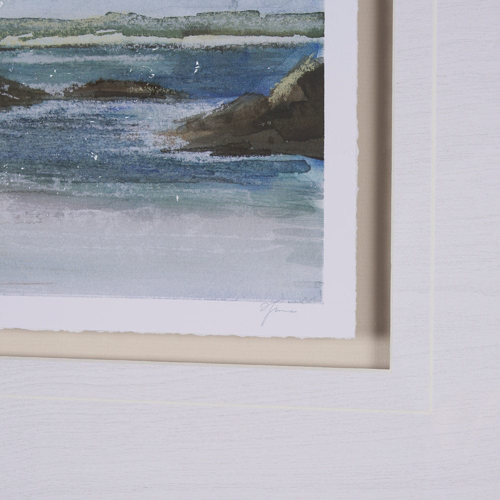 Mercana - East Coast View IV by Mercana Studio a Hand Embellished Framed Art Print Matted under Glass - 15606 view 6