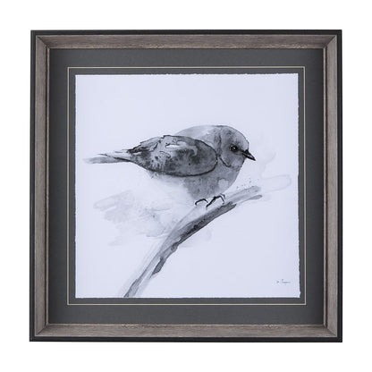 Mercana - Eastern Blue BW III by Mercana Studio Hand Embellished Textured Framed Art Print Matted under Glass - 14211 view 1