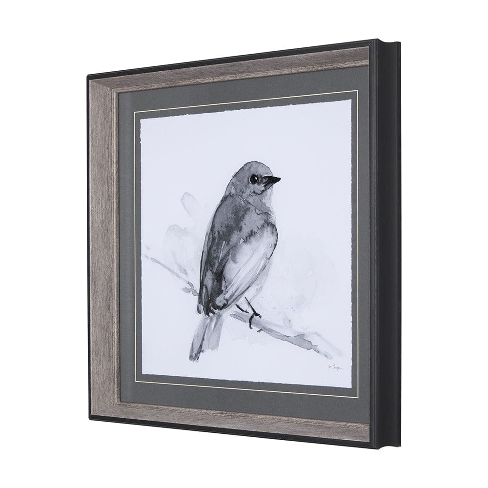 Mercana - Eastern Blue BW IV by Mercana Studio a Hand Embellished Textured Framed Art Print Matted under Glass - 14212 view 2