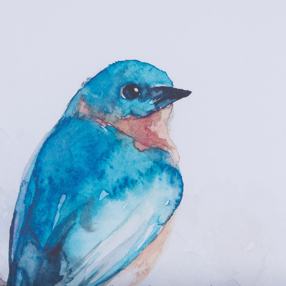 Mercana - Eastern Blue II by Mercana Studio a Hand Embellished Textured Framed Art Print Matted under Glass - 14229 view 6