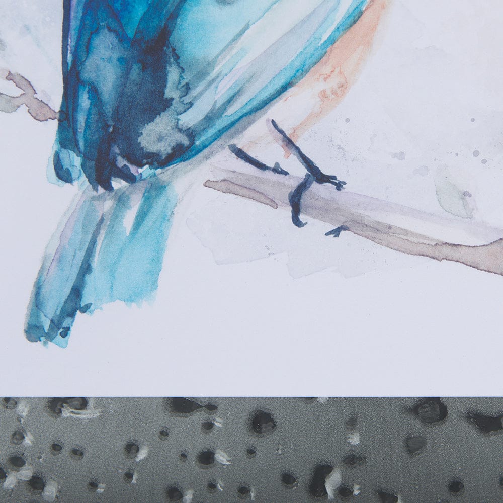 Mercana - Eastern Blue II by Mercana Studio a Hand Embellished Textured Framed Art Print Matted under Glass - 14229 view 7