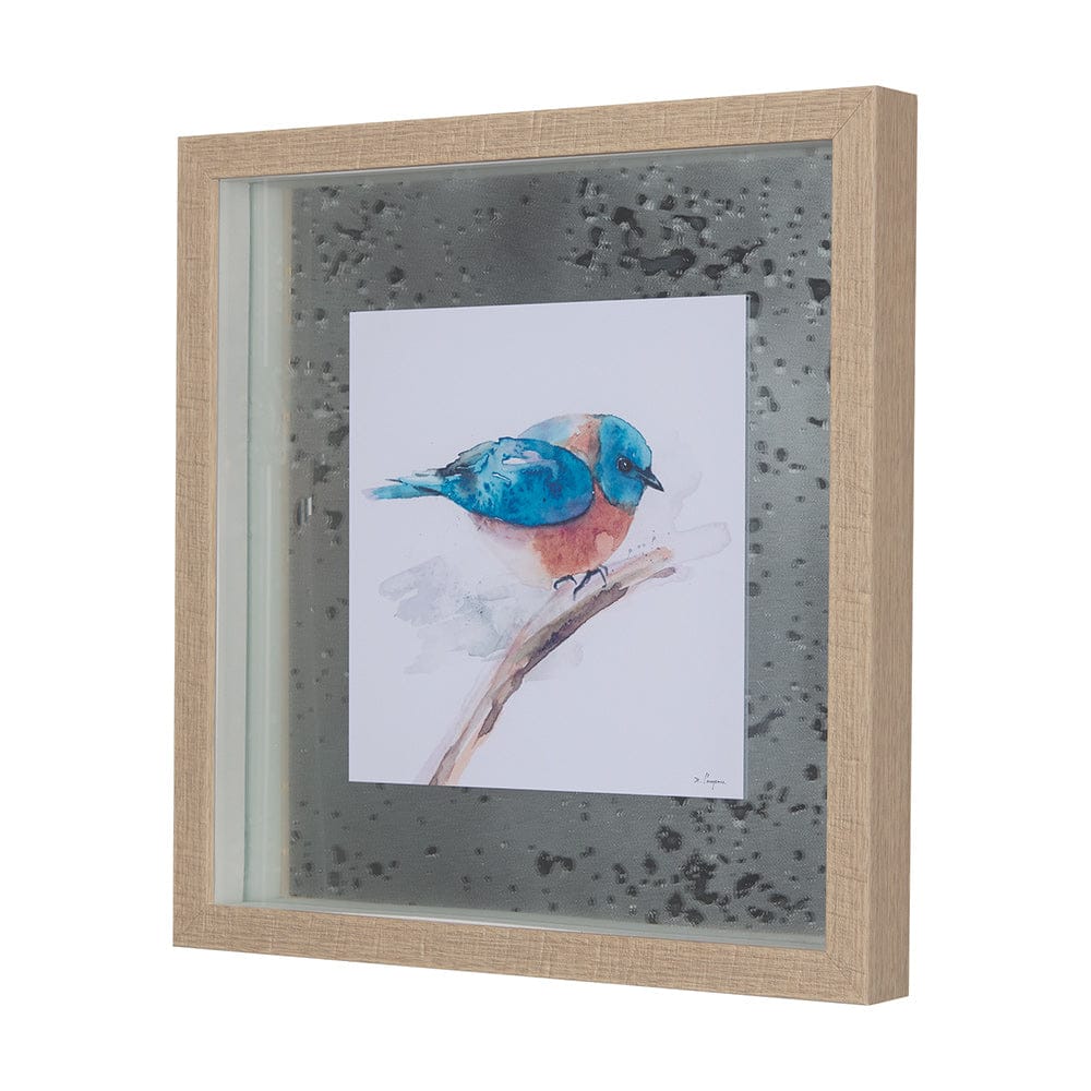 Mercana - Eastern Blue IV by Mercana Studio a Hand Embellished Textured Framed Art Print Matted under Glass - 14231 view 2