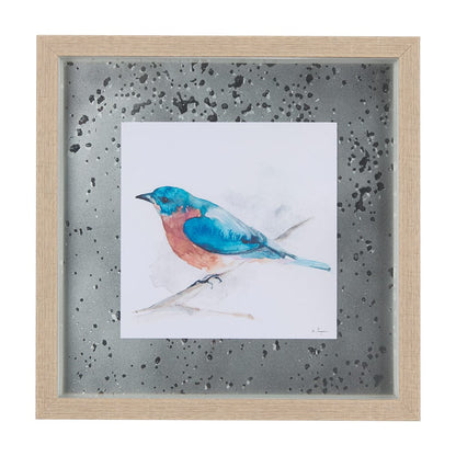 Mercana - Eastern Blue V by Mercana Studio a Hand Embellished Textured Framed Art Print Matted under Glass - 14232 view 1