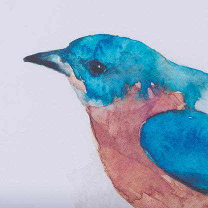 Mercana - Eastern Blue V by Mercana Studio a Hand Embellished Textured Framed Art Print Matted under Glass - 14232 view 6