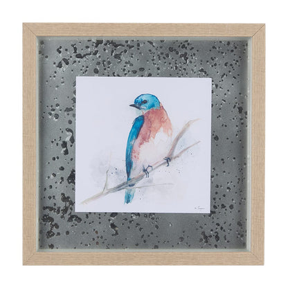 Mercana - Eastern Blue VI by Mercana Studio a Hand Embellished Textured Framed Art Print Matted under Glass - 14233 view 1