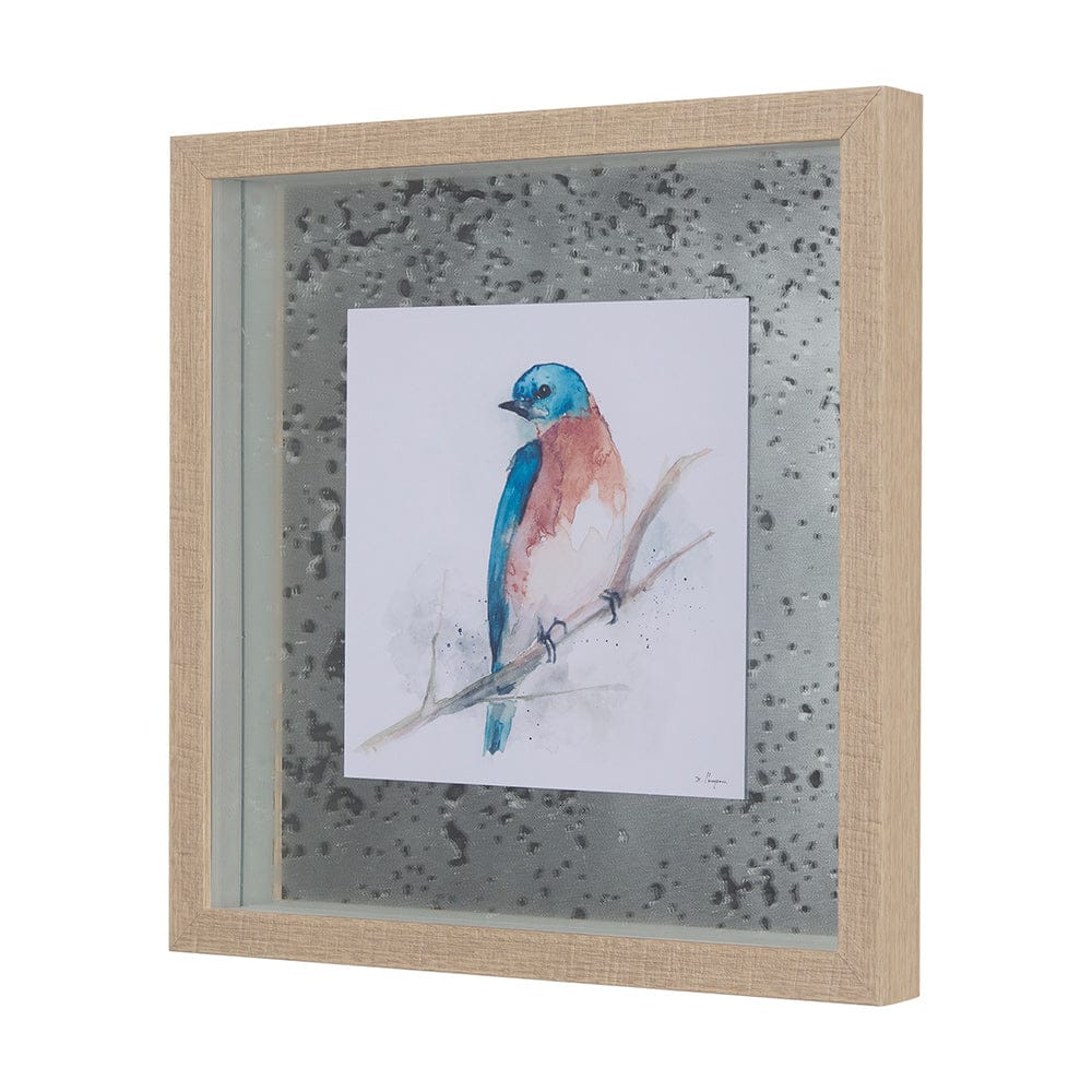 Mercana - Eastern Blue VI by Mercana Studio a Hand Embellished Textured Framed Art Print Matted under Glass - 14233 view 2